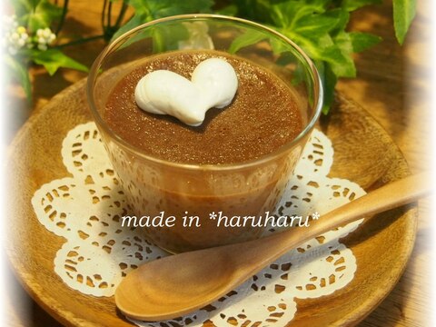 チョコレートたっぷり!チョコレートプリン